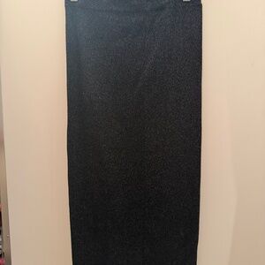 Ribbed Pull-On Knit Pencil Skirt